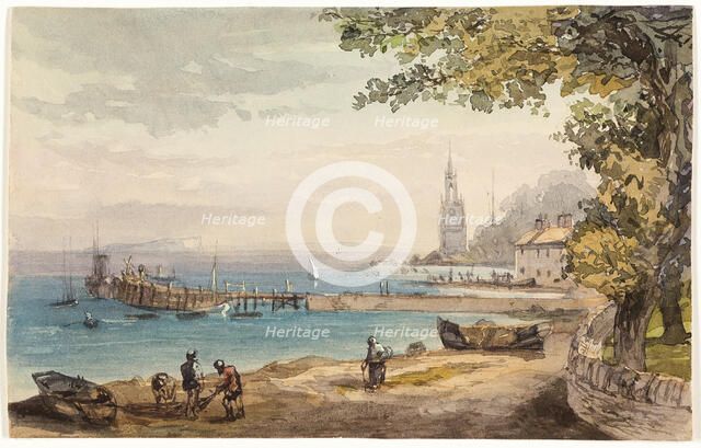 View from the Hotel Swanaze, India, n.d. Creator: Sir Charles D'Oyly.