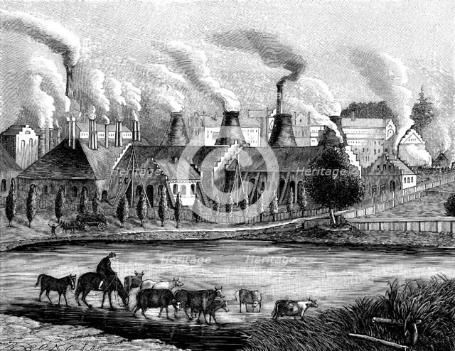 View from the Huta Laury in 1840. Artist: Anonymous  