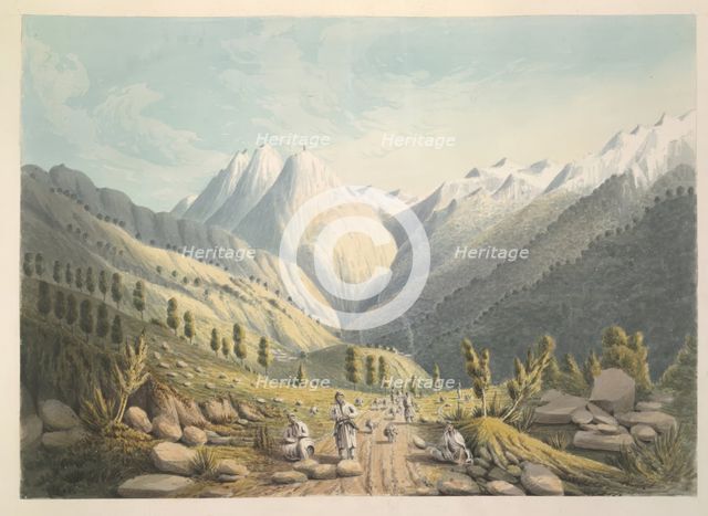View from the Kali Mandi Pass, c1826. Creator: James Manson.
