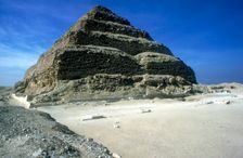 View from the left of Step Pyramid of King Djoser (Zozer), Saqqara, Egypt, 3rd Dynasty, c2600 BC. Artist: Imhotep