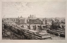 View from the Louvre, 1882. Creator: Maxime Lalanne (French, 1827-1886)