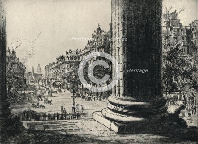 'View from the Madeleine', 1915. Artist: Herbert Hillier.