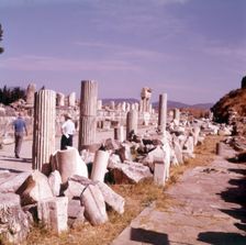 View from the Market Place, Ephesus, Turkey, c1955. Creator: Arthur Charles Kirby Ware