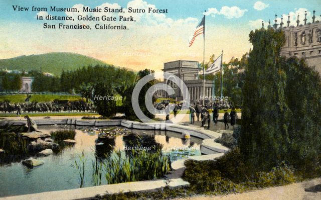 View from the Museum, Golden Gate Park, San Francisco, California, USA, 1922. Artist: Unknown
