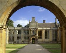 View from the north side of the inner court of Kirby Hall, Northamptonshire, c2000s(?)