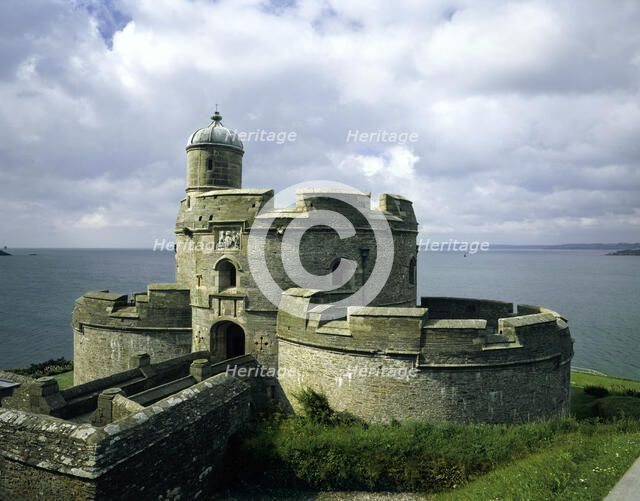 View from the North, St Mawes Castle, Cornwall, 1988. Artist: Unknown
