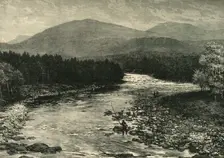 View from the Old Bridge, Invercauld, Braemar 1898. Creator: Unknown