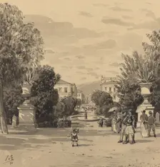 View from the Old Royal Palace of the Hermesstreet, 1890. Creator: Themistocles von Eckenbrecher