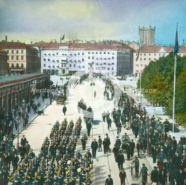 View from the Palace, Stockholm, Sweden, late 19th-early 20th century. Creator: Fradelle & Young.