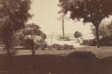 View from the park on Monte Pincio towards the Vatican, Rome, between 1870-1880. Creator: Unknown