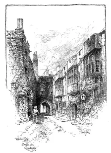 View from the Quadrangle, Windsor Castle, c1888