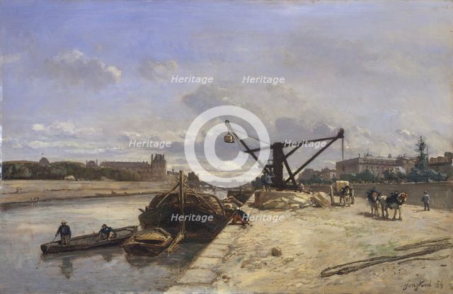 View from the Quai d'Orsay, 1854. Creator: Johan Barthold Jongkind.