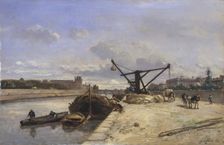 View from the Quai d'Orsay, 1854. Creator: Johan Barthold Jongkind