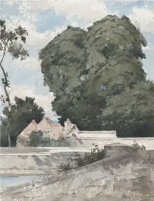 View from the Ramparts at Chartres, 1893. Creator: Henri-Joseph Harpignies