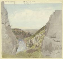 View from the Rheingrafenstein into the Nahe Valley, mid-late 19th century. Creator: Carl Morgenstern