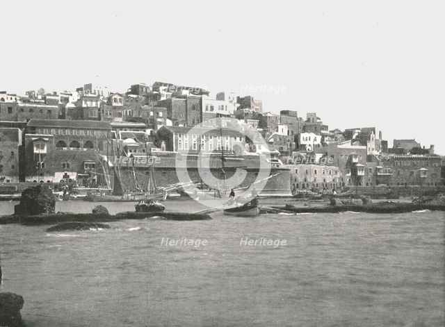 View from the sea, Jaffa, Palestine, 1895. Creator: W & S Ltd.