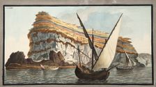 View from the sea of the promontory, Capo dell'Arco in the island of Ventotiene, 1776