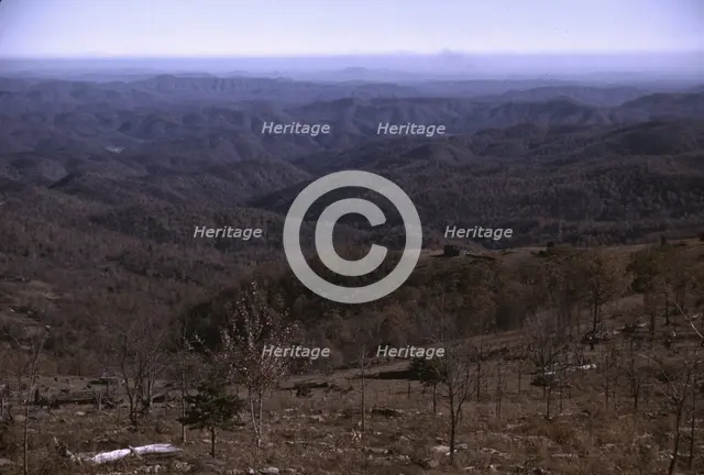 View from the Skyline Drive, Virginia., ca. 1940. Creator: Jack Delano.