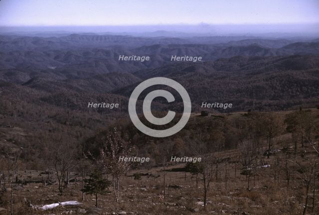 View from the Skyline Drive, Virginia., ca. 1940. Creator: Jack Delano.