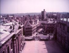 View from the Sheldonian Theatre, Oxford, c1955. Hertford College, New College and tower and chapel Creator: Arthur Charles Kirby Ware