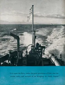 View from the stern of a British warship, c1940 (1943)