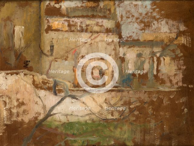 View from the Studio's Window-two-sided painting, c1900. Creator: Olga Boznanska.