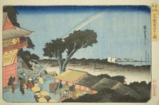View from the Summit of Mount Atago in Shiba (Shiba Atago sanjo no zu), from the..., c. 1832/38. Creator: Ando Hiroshige