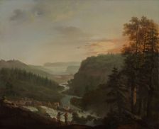 View from Tistedalen towards Halden, c1793. Creator: Christian August Lorentzen