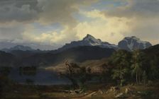 View from Ulvik in Hardanger, 1851. Creator: Bernt Lund