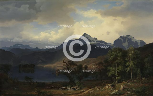 View from Ulvik in Hardanger, 1851. Creator: Bernt Lund.