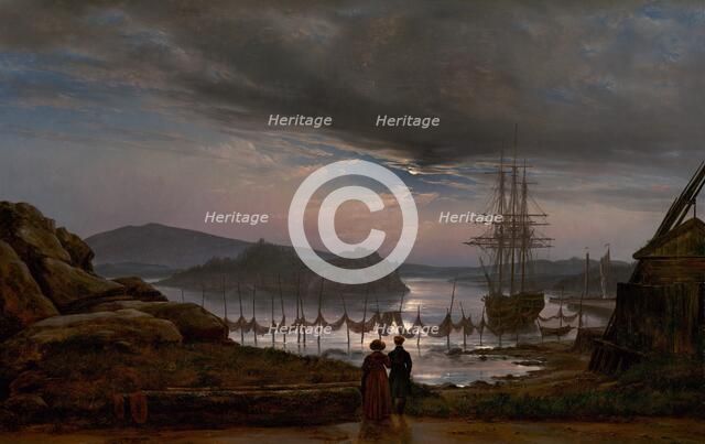 View from Vaekero near Christiania, 1827. Creator: Johan Christian Dahl.