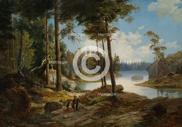 View from Värmdö, 1865. Creator: Charles XV, King of Sweden.