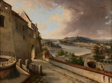 "View from Wawel" by Jan Nepomucen Glowacki, 1848. Creator: Jan Nepomucen Glowacki