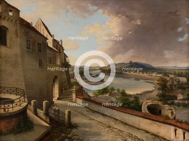 "View from Wawel" by Jan Nepomucen Glowacki, 1848. Creator: Jan Nepomucen Glowacki.