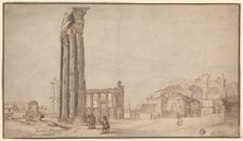 View from within the Roman Forum, 1600. Creator: Unknown