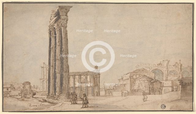 View from within the Roman Forum, 1600. Creator: Unknown.