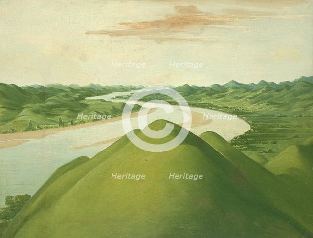 View in the "Cross Timbers," Texas, 1832 or 1834-1835. Creator: George Catlin.