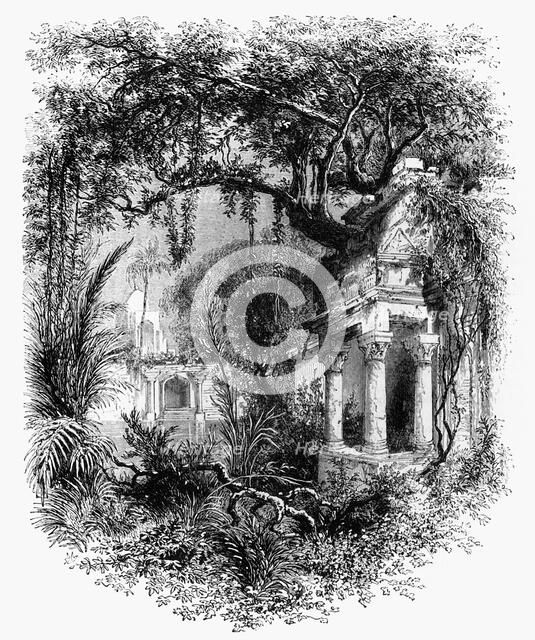 'View in the Gardens of the Mogul's Palace, Delhi', c1891. Creator: James Grant.