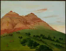 View in the Grand Detour, 1900 Miles above St. Louis, 1832. Creator: George Catlin