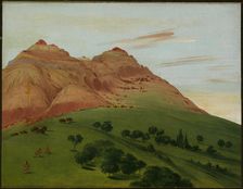 View in the Grand Detour, 1900 Miles above St. Louis, 1832. Creator: George Catlin