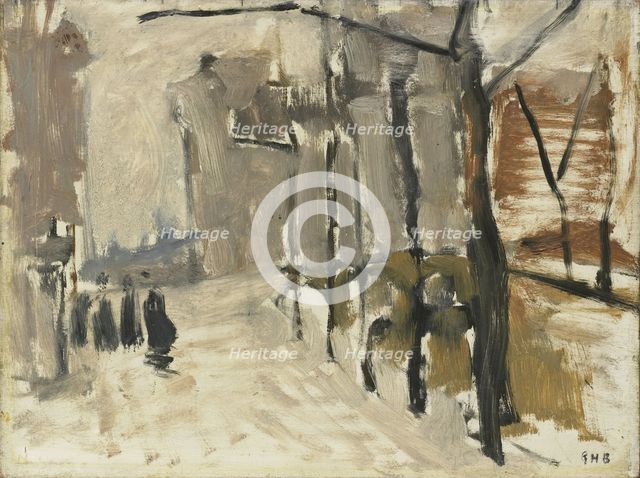 View in the Hague (?), c.1880-c.1923. Creator: George Hendrik Breitner.