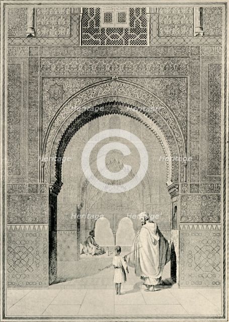'View in the Hall of the Two Sisters', 19th century, (1907). Creator: Unknown.