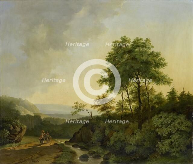 View in the Harz Mountains, 1840. Creator: Cornelis François Roos.