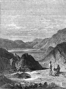 View in the Himalayas; Black Bear Shooting in the Himalayas 1875. Creator: Unknown