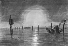 View in the Lagoon of Venice; The River Basin of the Po, and the Lagoons of the Adriatic 1875. Creator: Unknown