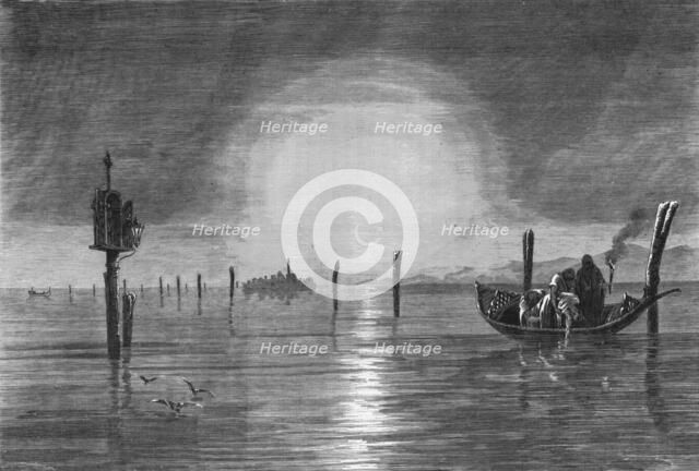 'View in the Lagoon of Venice; The River Basin of the Po, and the Lagoons of the Adriatic', 1875. Creator: Unknown.