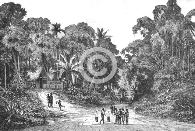 ''View in the suburbs of Batavia; from Sydney to Singapore', 1875. Creator: Unknown.