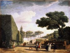View in the Park of the Villa Pamphili in Rome 1749. Artist: Claude-Joseph Vernet