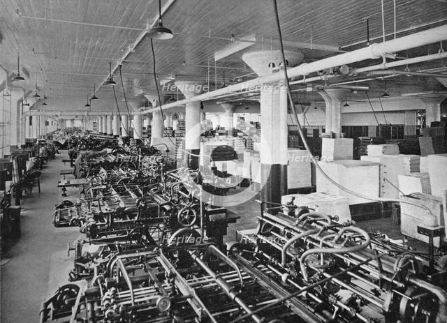 View in the press room of the Metropolitan Life Insurance Company, Long Island City, New York, 1922. Artist: Unknown.