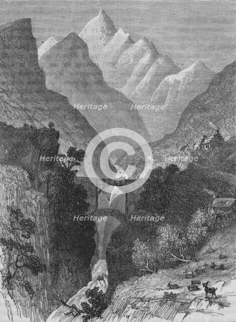 'View in the Pyrenees', c1880. Artist: Unknown.